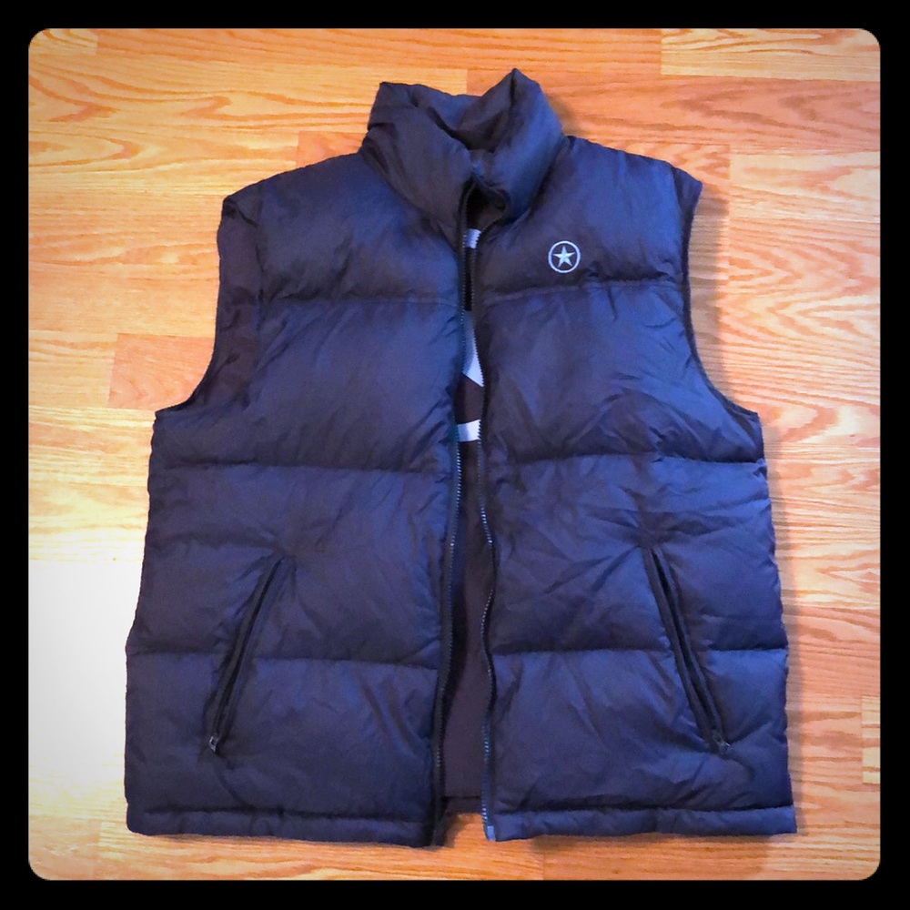 Converse reversible puffer vest